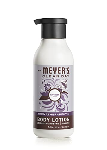 Mrs. Meyer's Clean Day Lavender Body Lotion, Moisturizing Shea Butter, 15.5 oz