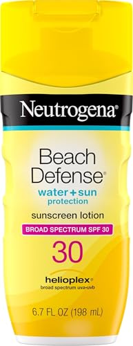 Neutrogena Beach Defense Sunscreen Lotion SPF 30, 6.7 fl oz - Water-Resistant UVA/UVB Protection