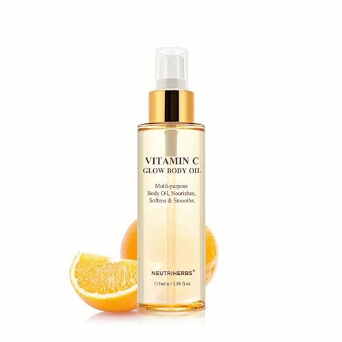 Neutriherbs Rosehip Oil - Vitamin C Body Oil for Even Skin Tone, 3.88 fl oz