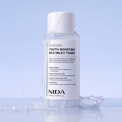 NIDA Rice Milky Toner for Glass Skin - Hydrating & Anti-Aging (150ml)