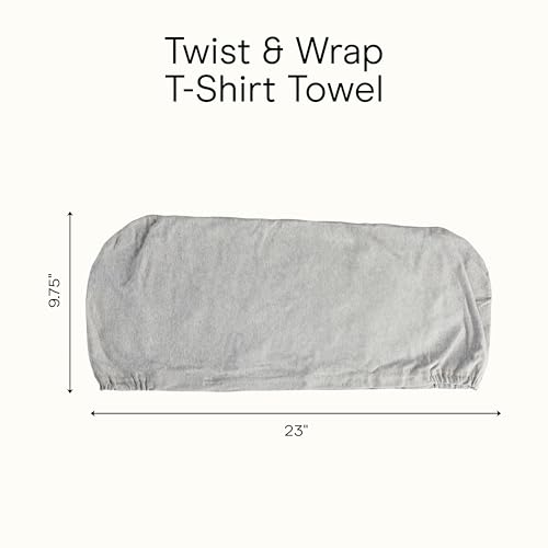 Conair Cotton Hair Towel Wrap for Women - Fast Drying & Ultra-Absorbent Turban Style
