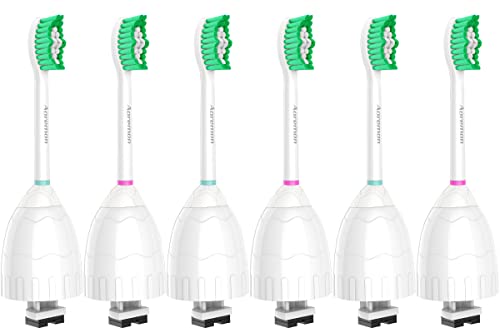 Aoremon Sonicare E-Series Replacement Toothbrush Heads, Green - 6 Pack