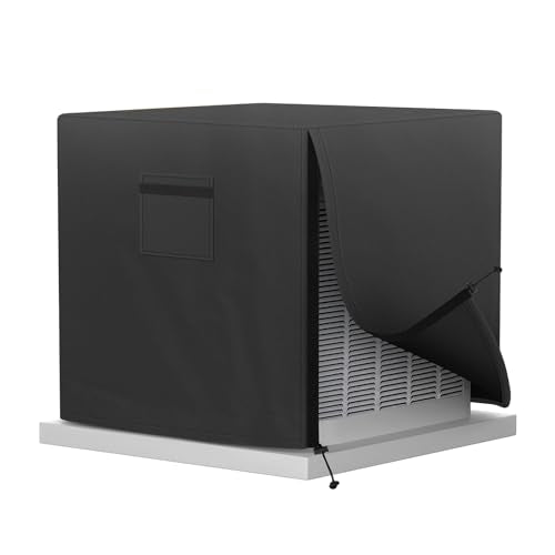 Waterproof Central Air Conditioner Cover - 34"x34"x30" - Windproof Outdoor Protection