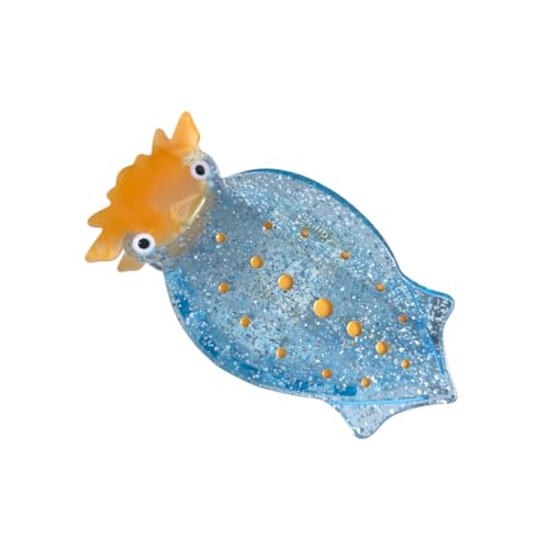 Fantasy Cuttlefish Hair Claw Clip - Durable Acetate Ocean Animal Design