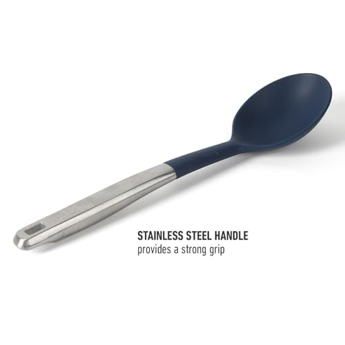 Calphalon Silicone-Tipped Cooking Spoon - High-Heat Resistant Stainless Steel