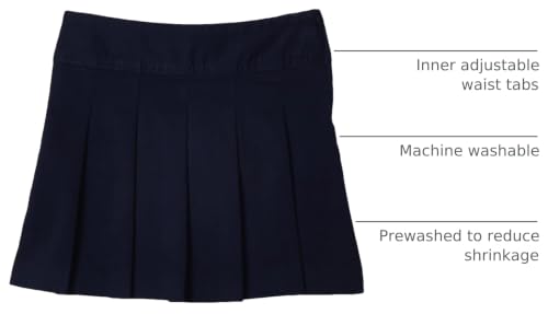 Children's Place Girls' Uniform Pleated Skort - Tidal, Size 6-7