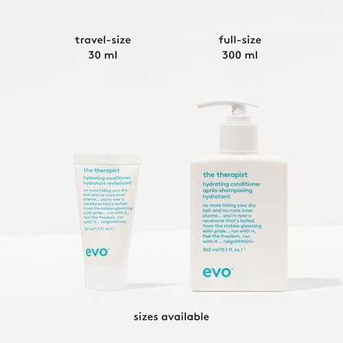 EVO The Therapist Hydrating Shampoo 2-Pack 1.01 Fl Oz for Dry, Color-Treated Hair