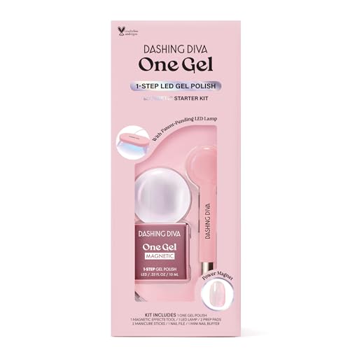 Dashing Diva One Gel Magnetic Starter Kit - Iridescent Topper - 9-Piece Set
