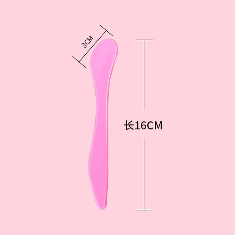 50 Pack Plastic Cosmetic Spatulas for Skincare and Makeup Application - Multi-Color