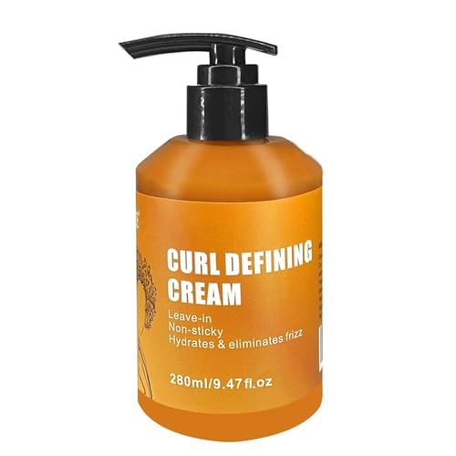 GZE Curl Defining Cream Leave-In Conditioner with Argan Oil - Non-Sticky Frizz Control for Natural Curly Hair