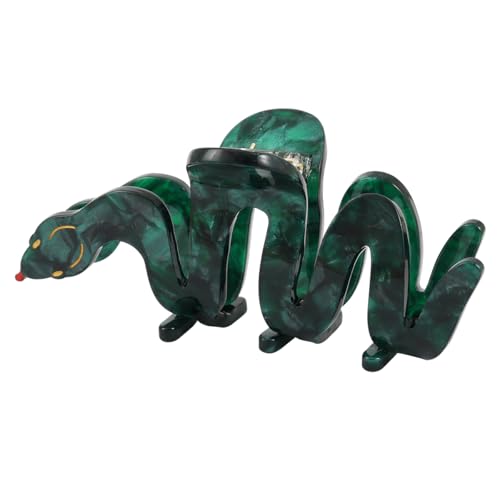 Green Snake Acetate Hair Claw Clip for Women Girls Personalised Gift