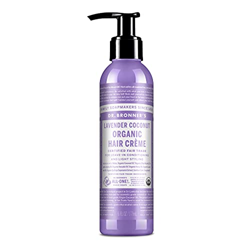 Dr. Bronner's Organic Leave-In Conditioner Cream - Anti Frizz, 6oz