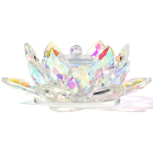 KADS Crystal Lotus Dappen Dish with Lid – Nail Art Dish, Flower Shape