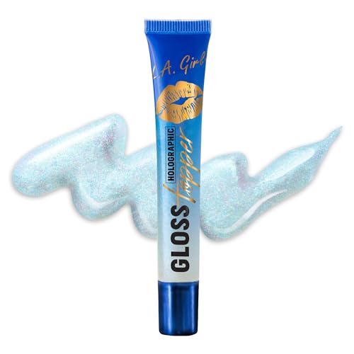 L.A. Girl Kaleidoscope Holographic Blue Lip Gloss Topper 0.34 Fl Oz - Vegan & Cruelty-Free
