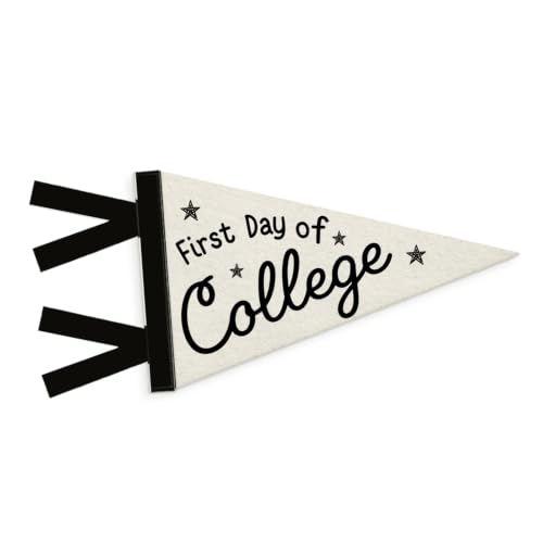 First Day of College Felt Pennant Flag - Back to School Photo Prop