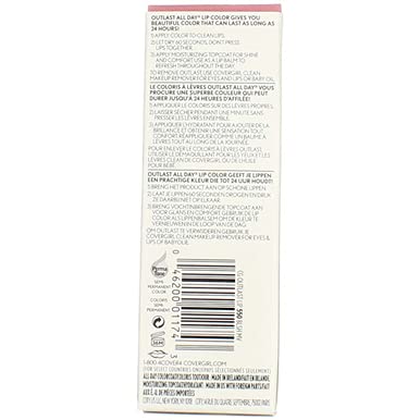CoverGirl Outlast Lip Color Mauve 2-Pack - Long-Lasting Lipstick, Purple Variant