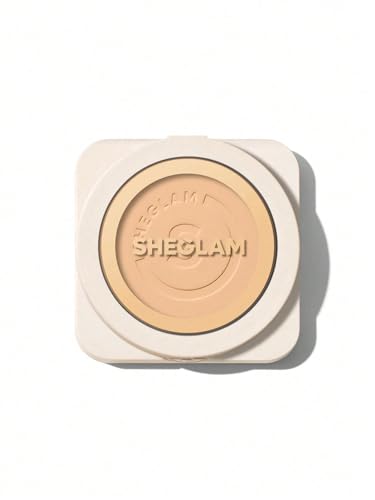 SHEGLAM Skin-Focus Full Coverage Powder Foundation Nude - Oil-Control, Long-Lasting Face Makeup