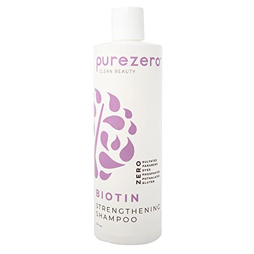 Purezero Biotin Strengthening Shampoo 12 Fl Oz - Volumizing, Sulfate-Free, Vegan Hair Care