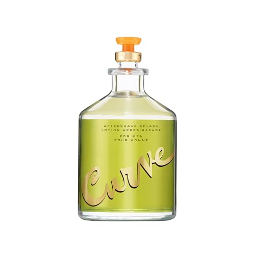 Curve Men Aftershave Splash Lotion - Spicy Woody Fragrance, 4.2 Fl Oz