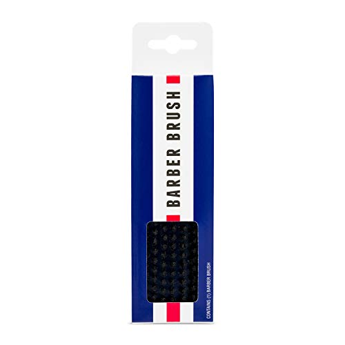 Johnny B. Compact Barber Brush with Soft Nylon Bristles - Blue