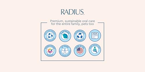 RADIUS Flex Brush Toothbrush - Soft Bristles, BPA Free, ADA Accepted