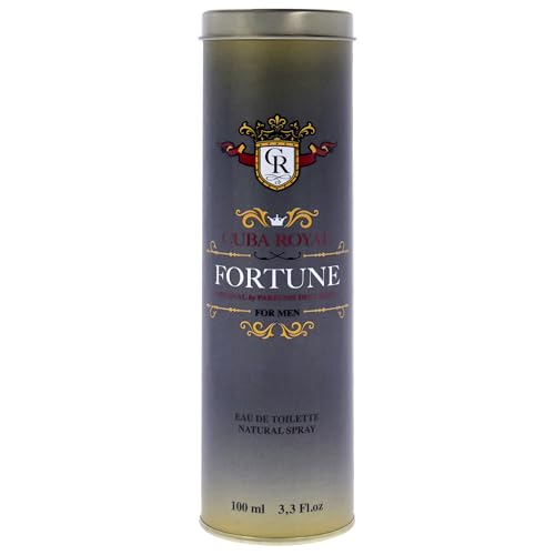 Cuba Royal Fortune Blue Eau De Toilette Spray for Men 3.3 Fl Oz - Masculine Fragrance