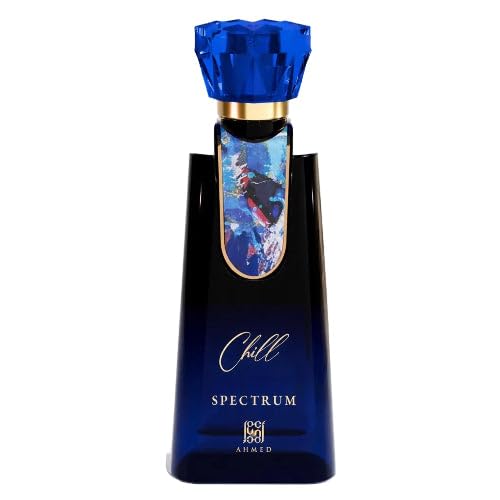 Ahmed Al Maghribi Spectrum Chill Extrait de Parfum 100ml for Men - Long Lasting Citrus Aquatic Woody Fragrance with Bergamot, Jasmine, Coconut & Sandalwood