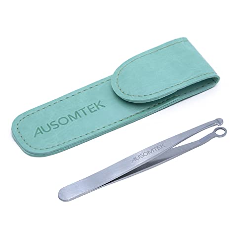 Ausomtek Manual Nose Hair Clipper - Painless Stainless Steel Trimmer