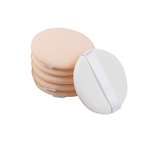 6 Pack 2.2 Inch Makeup Foundation Sponges - Reusable Powder Puffs