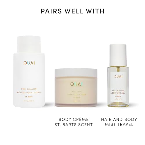 OUAI St. Barts Body Cleanser - Travel Size Hydrating Body Wash, 3 Fl Oz