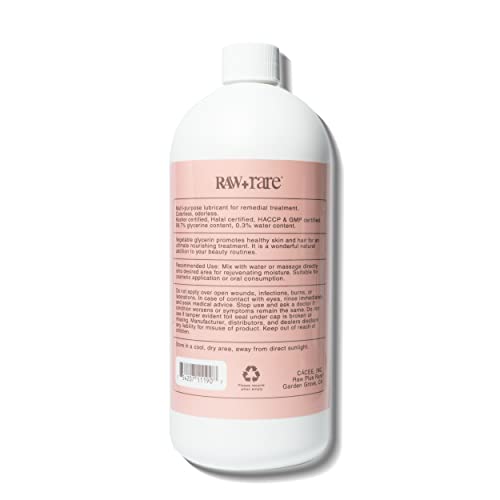 Food Grade Vegetable Glycerin 32 oz - Raw Plus Rare (Pack of 1, 32 Fl Oz)