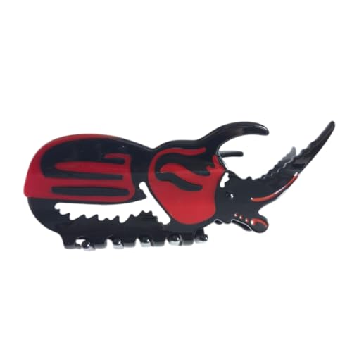 Horned Beetle Claw Clip - Durable Cellulose Acetate Novelty Hair Accessory