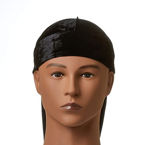 Red by Kiss Premium Bow Wow X Power Wave Crushed Velvet Durag - Black