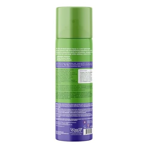 ORS Olive Oil Braidzone Braid Sheen Spray with Lavender, Acai & Biotin for Hair & Scalp Nourishment 10 Ounces