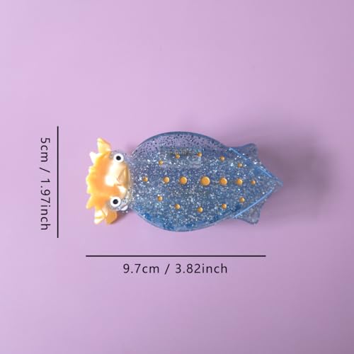 Fantasy Cuttlefish Hair Claw Clip - Durable Acetate Ocean Animal Design