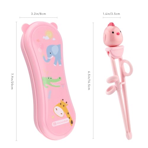 Kids Training Chopsticks with Portable Case - BPA-Free & Adjustable