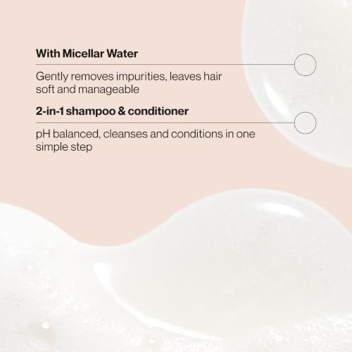 Suave Micellar Infusion 2-in-1 Purifying Shampoo & Conditioner, 28 Fl Oz