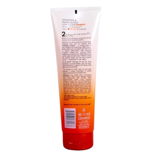 GIOVANNI 2chic Ultra-Volume Shampoo with Tangerine & Papaya Butter – 8.5 oz