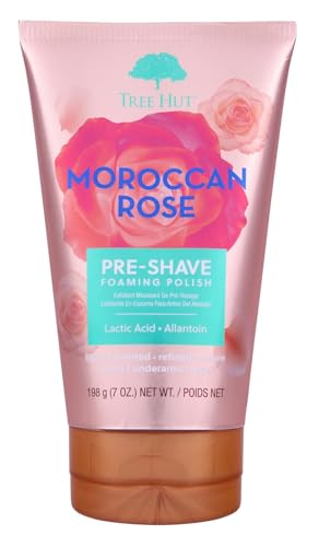 Tree Hut Moroccan Rose Pre-Shave Foaming Polish 7 Fl Oz – Rose, 1 Pack