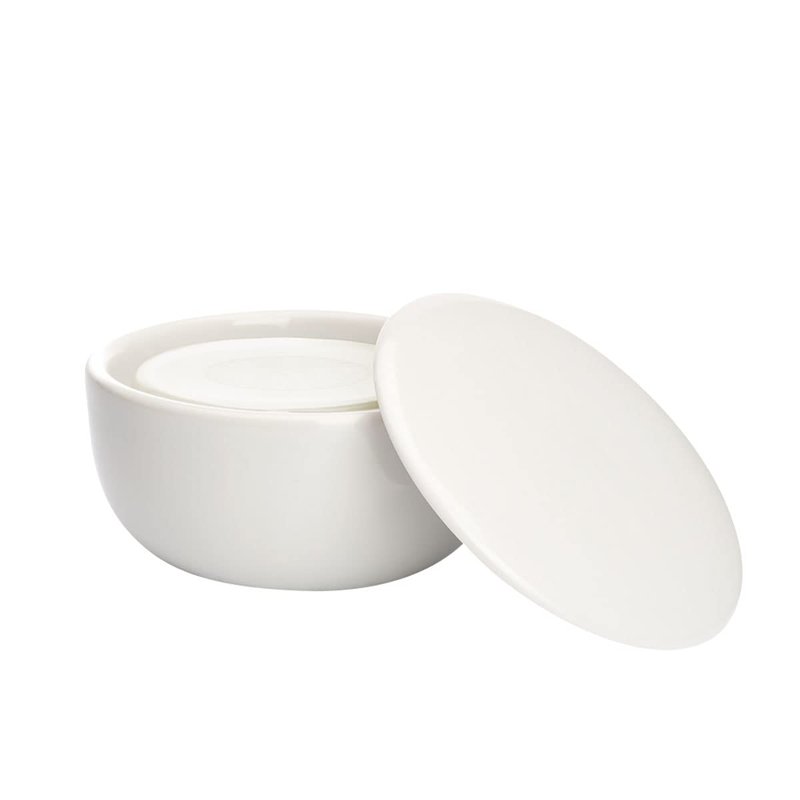 MÜHLE Porcelain Dish with Grapefruit & Mint Shaving Soap, 65 Grams – Shave Soap for Men, Rich & Light Soap Formula, Nurturing Solid Shave Soap Lather, Cooling Effect On Skin