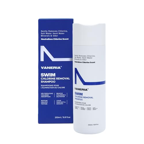 VANERIA 2-in-1 Swim Shampoo for Chlorine & Hard Water Removal - 8.8 oz