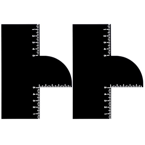 2 Pcs Barber Enhancement Cards - T-Shaped Hairline Shaping Tool
