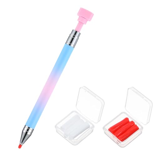 Refillable Rhinestone Picker Wax Pen with 6 Wax Refills