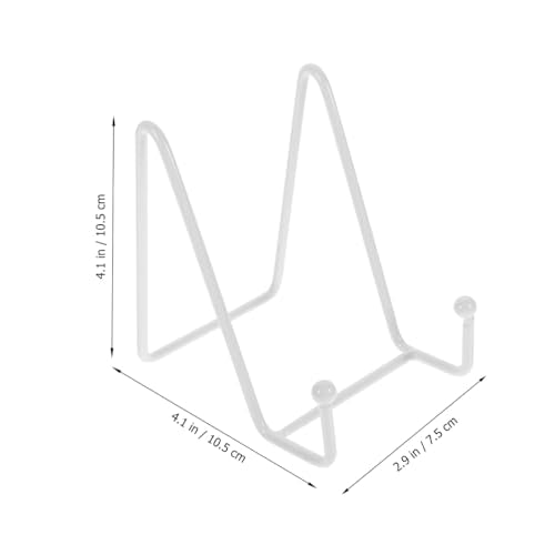 White Metal Display Stand for Photos, Artwork & Plates