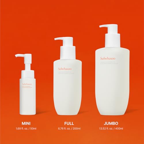 Sulwhasoo Gentle Cleansing Oil - Mini Travel Size 1.69 oz for Dry & Sensitive Skin