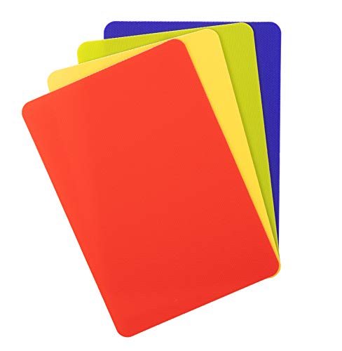 Dexas Heavy Duty Cutting Board Set - 4 Flexible Non-Slip Mats