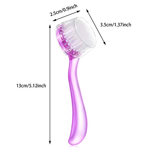 Patelai 6-Piece Soft Bristle Facial Cleansing Brush Set for Exfoliation