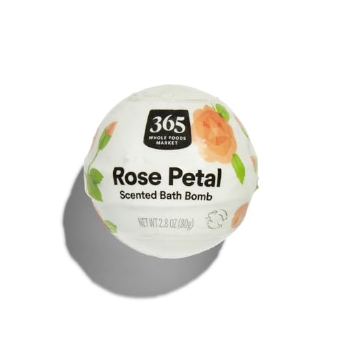 Rose Petal Bath Bomb - Moisturizing Relaxation 2.3oz | Natural Ingredients
