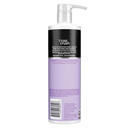 John Frieda Violet Crush Purple Conditioner for Blonde Hair, 16 FL OZ