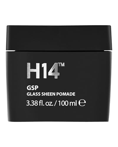 H14 Glass Sheen Pomade for Men – Water-Based High Shine Hair Styling Paste